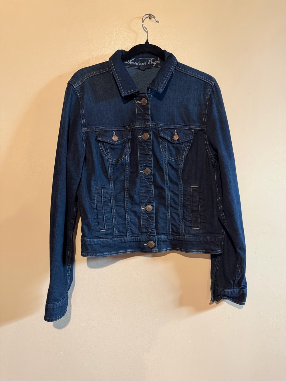 American eagle Jean jacket size xl